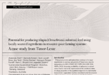 Potential for producing tilapia (Oreochromis niloticus) feed using locally sourced ingredients in resource-poor farming systems: A case study from Timor-Leste